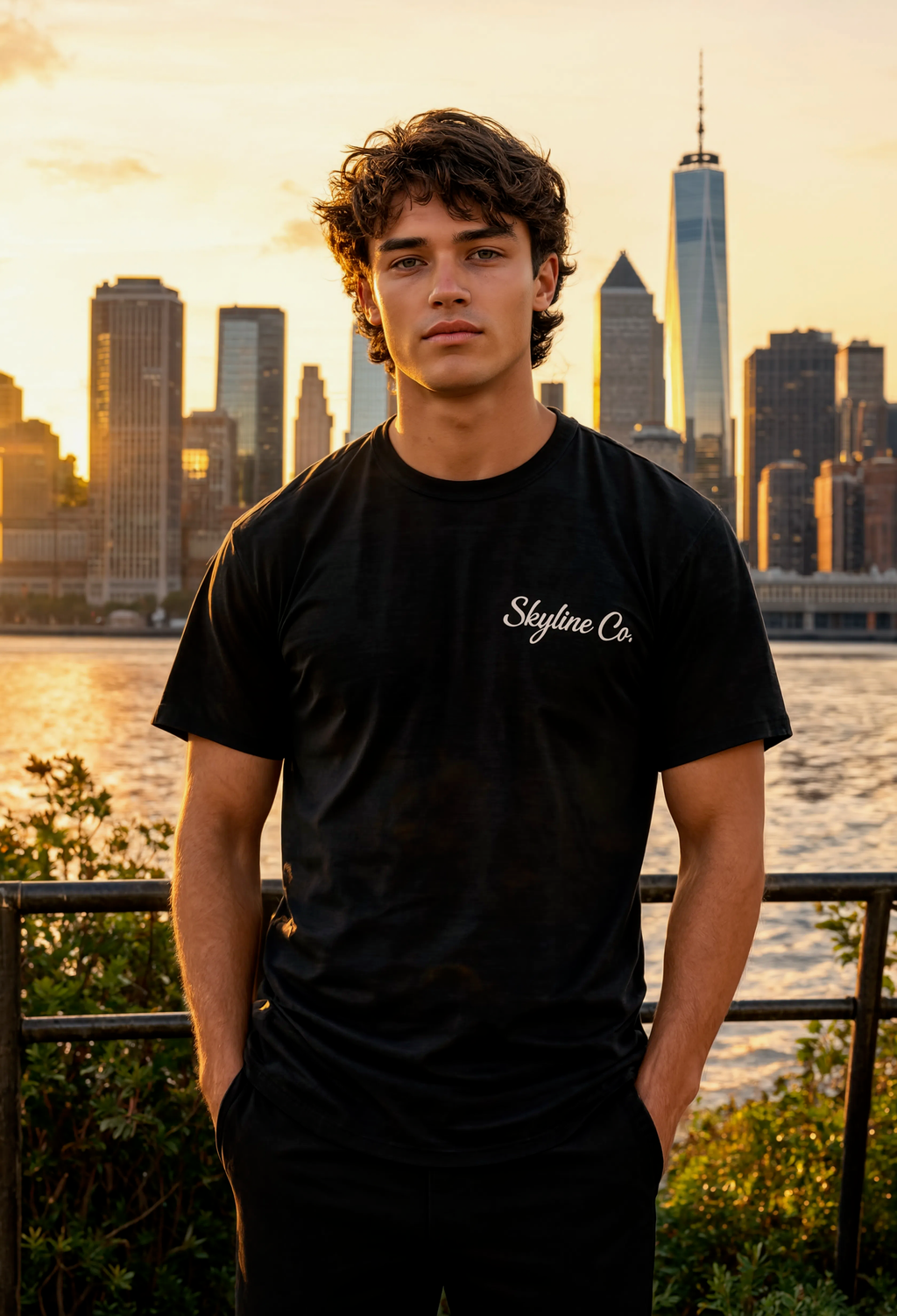Skyline Co. (Black-White) Tee