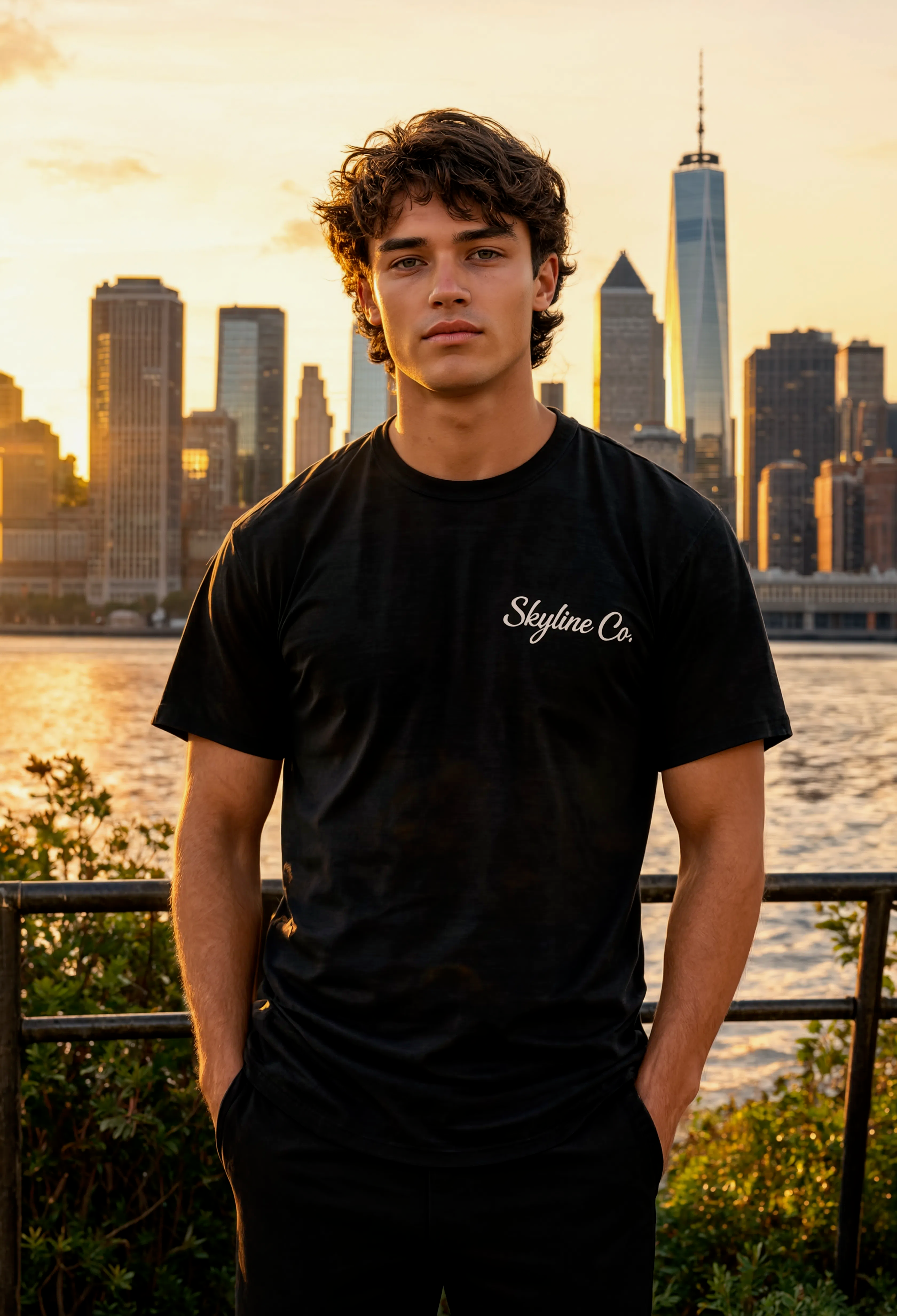 Skyline Co. (Black-White) Tee