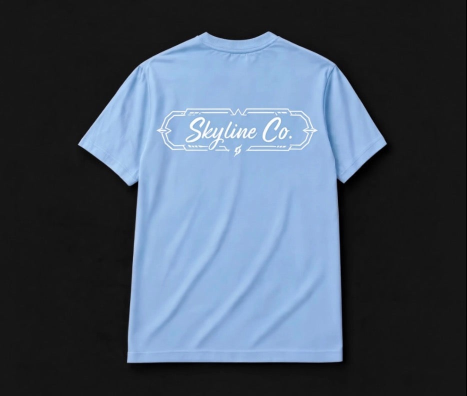 Skyline Co. (Sky blue-White) Tee