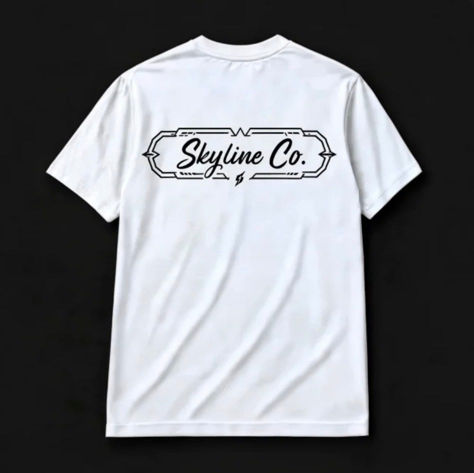 Skyline Co. (White-Black) Tee