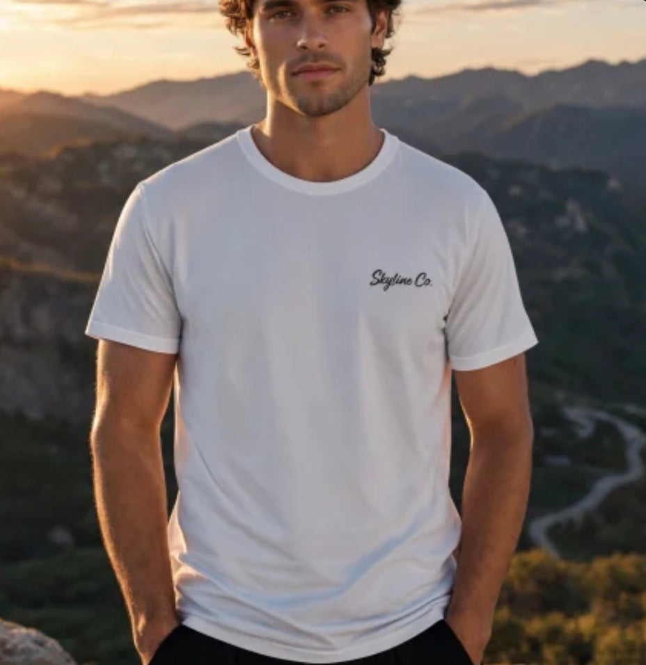 Skyline Co. (White-Black) Tee