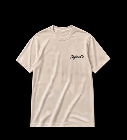 Skyline Co. (Beige-Black) Tee