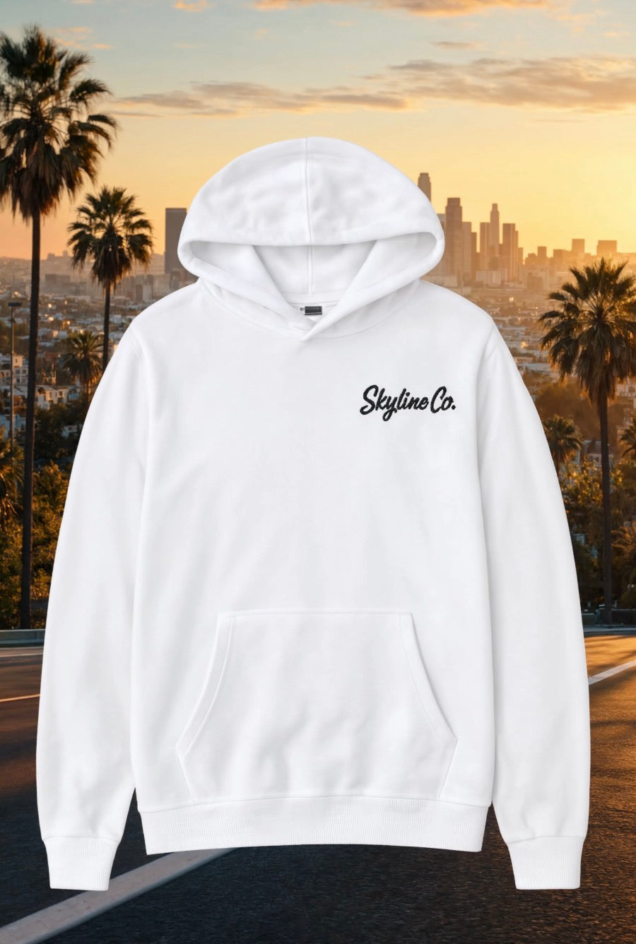 Skyline Co. (White-Black) Sweater