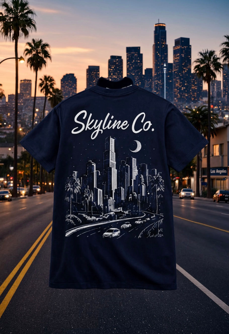 Skyline Co. (Navy-White) Tee