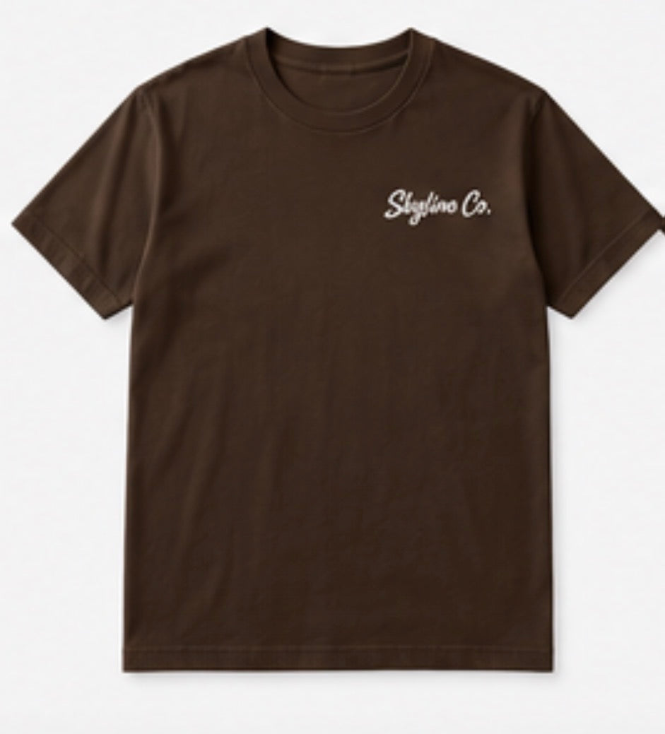 Skyline Co. (Brown-Cream) Tee