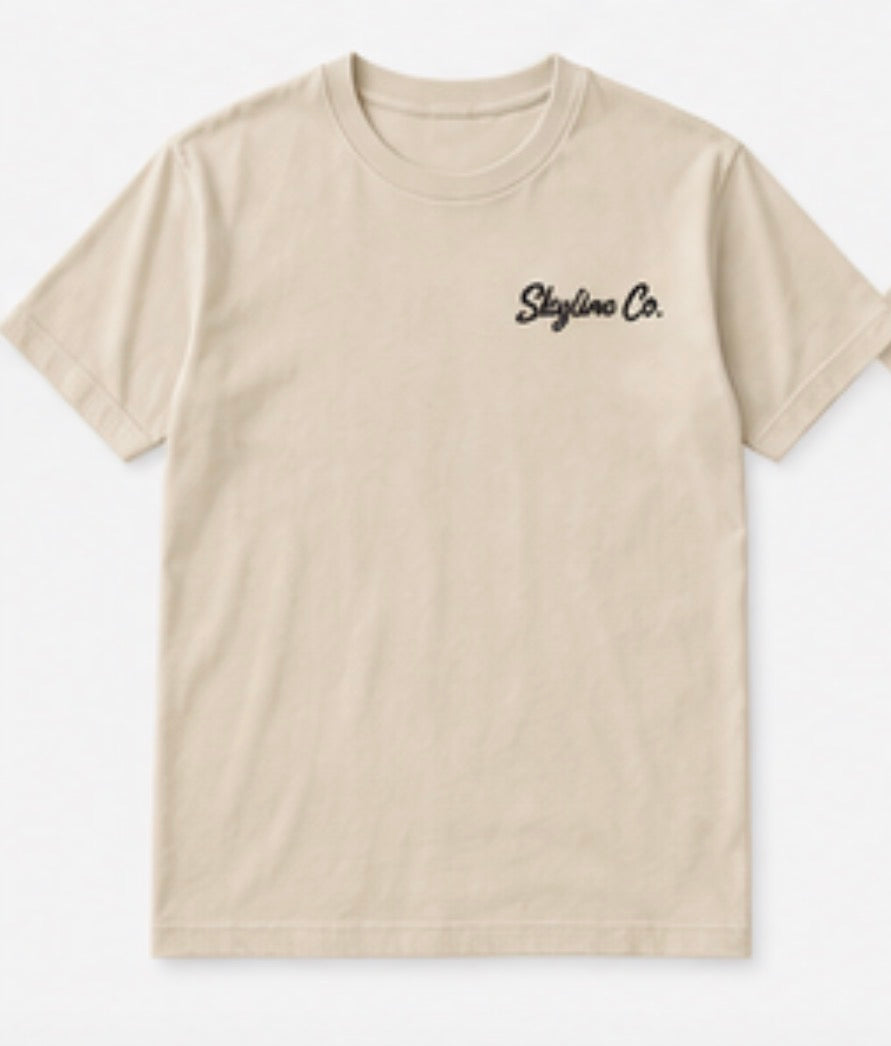 Skyline Co. (Cream-Black) Tee