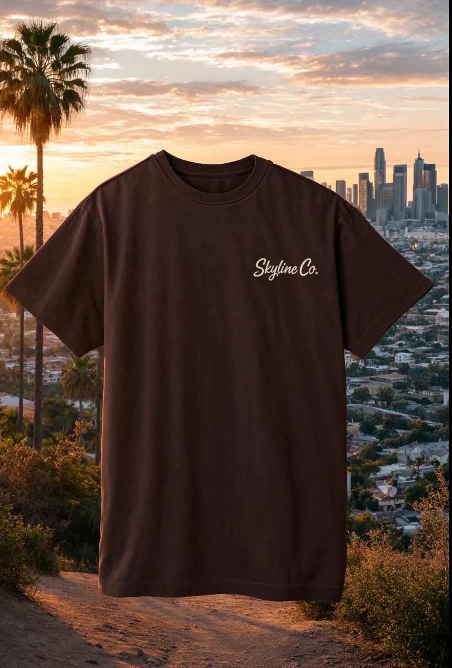Skyline Co. (Brown-Cream) Tee