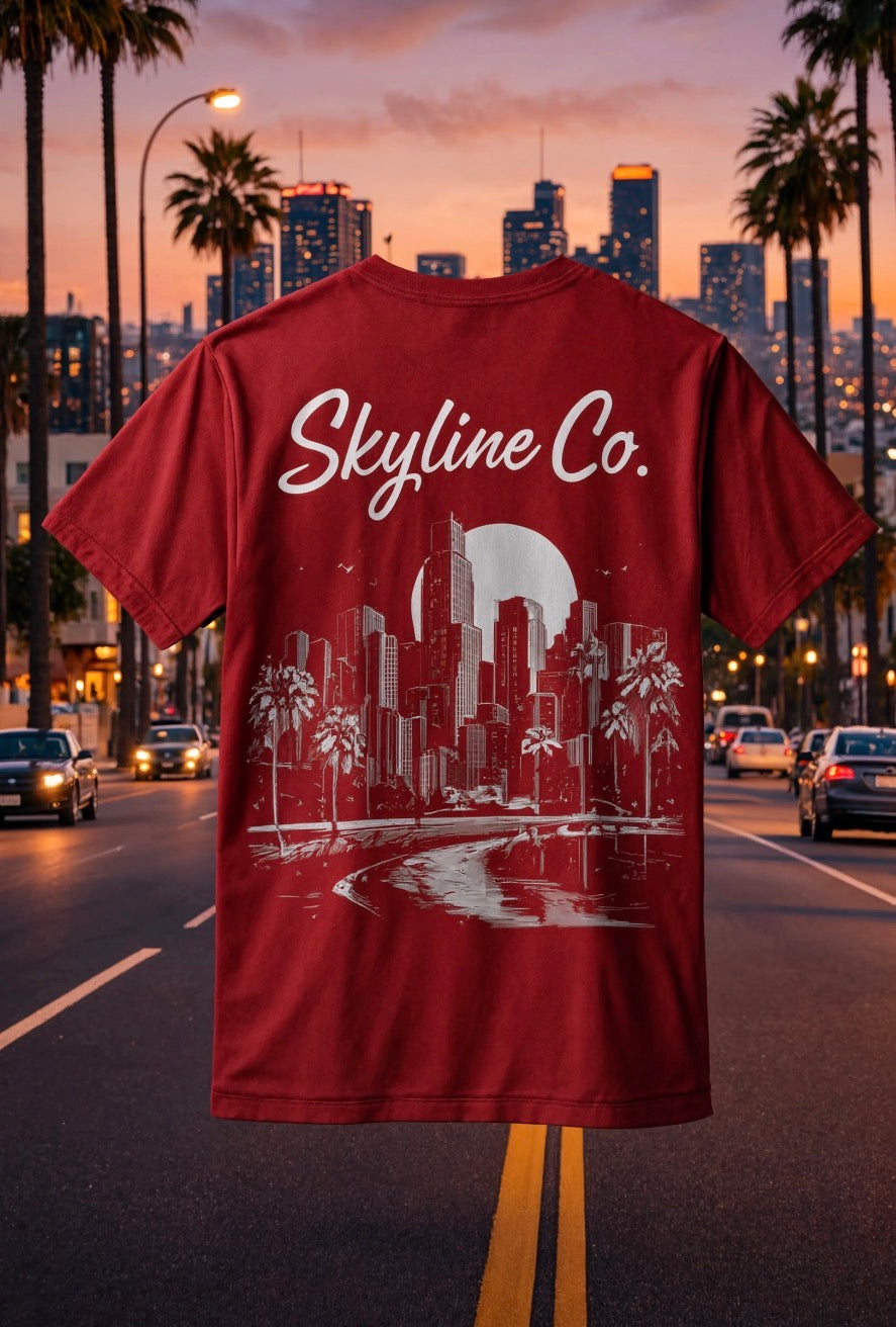 Skyline Co. (Red-White) Tee