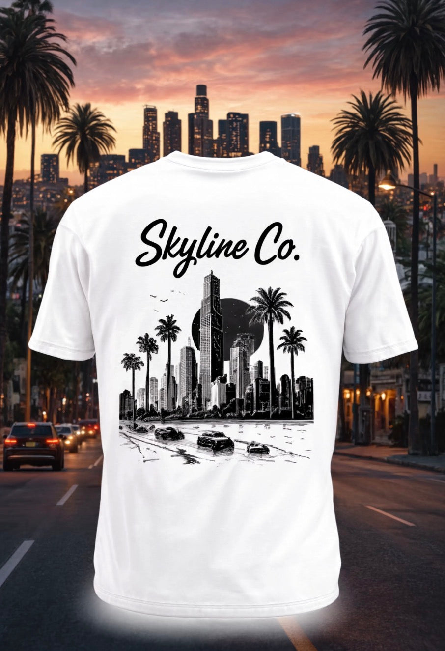 Skyline Co. (White-Black) Tee