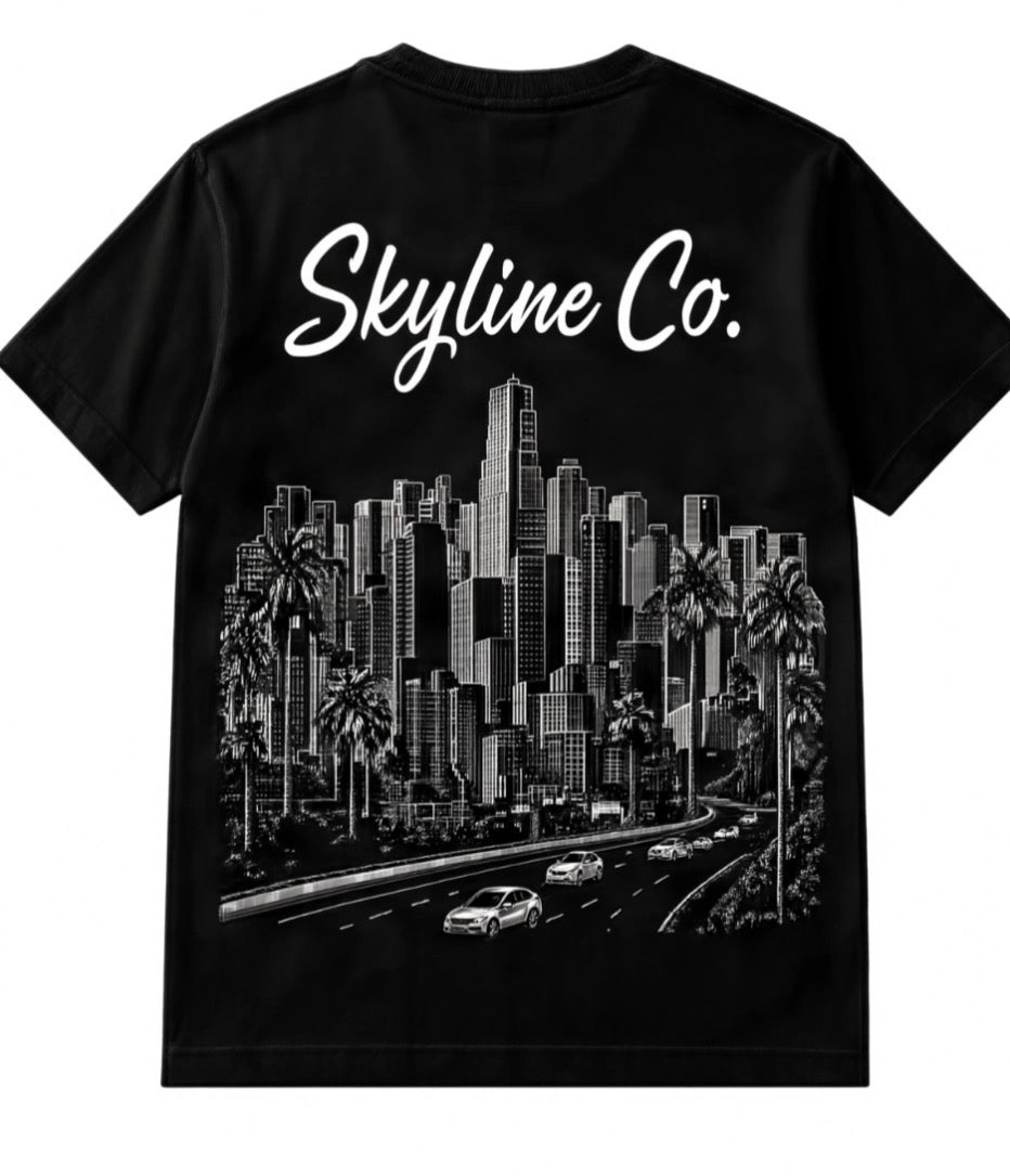Skyline Co. (Black-White) Tee