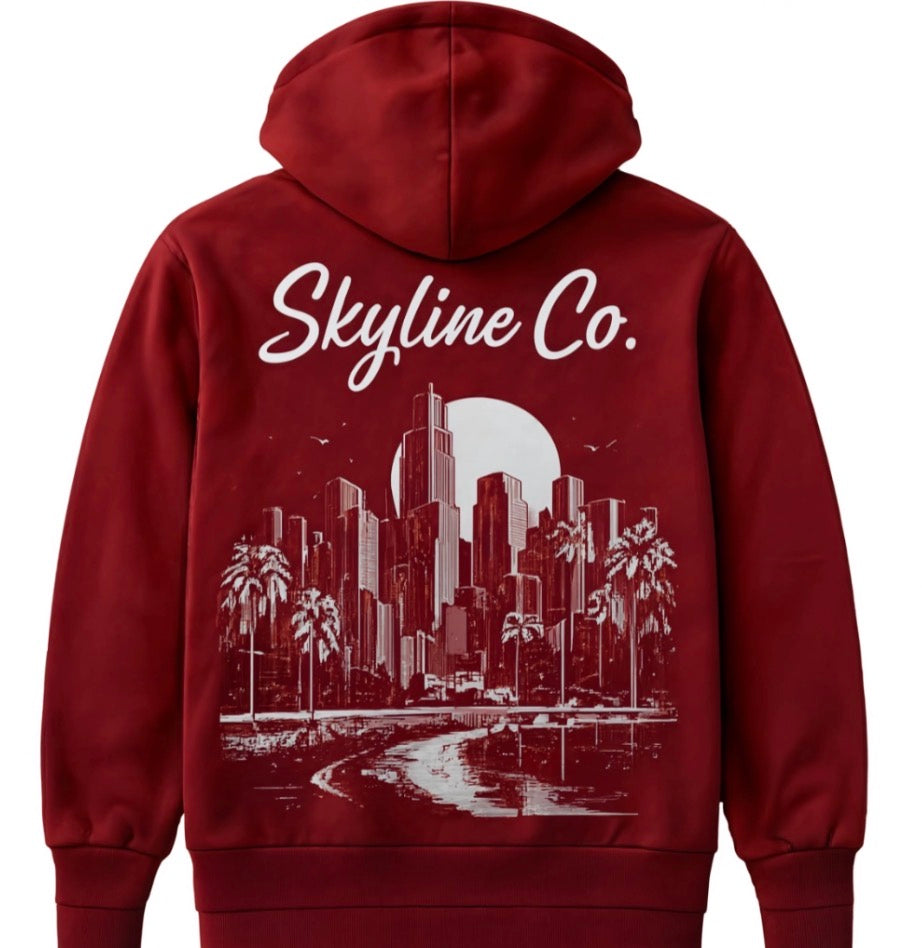 Skyline Co. (Red-White) Sweater