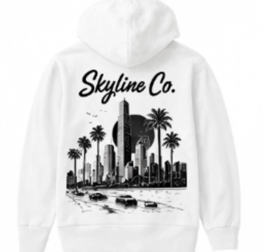 Skyline Co. (White-Black) Sweater