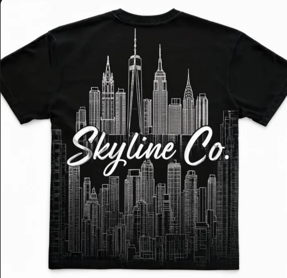 Skyline Co. (Black-White) Tee